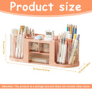 Plastic Rotating Pen Holder Multifunctional Storage for Pens Pencils Markers