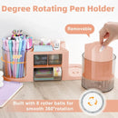 Plastic Rotating Pen Holder Multifunctional Storage for Pens Pencils Markers