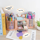 Plastic Rotating Pen Holder Multifunctional Storage for Pens Pencils Markers