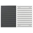 Clip-On Vertical Hole Board Desktop Organizer Punch-Free Office Partition Shelf - Black