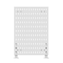 Clip-On Vertical Hole Board Desktop Organizer Punch-Free Office Partition Shelf - Black
