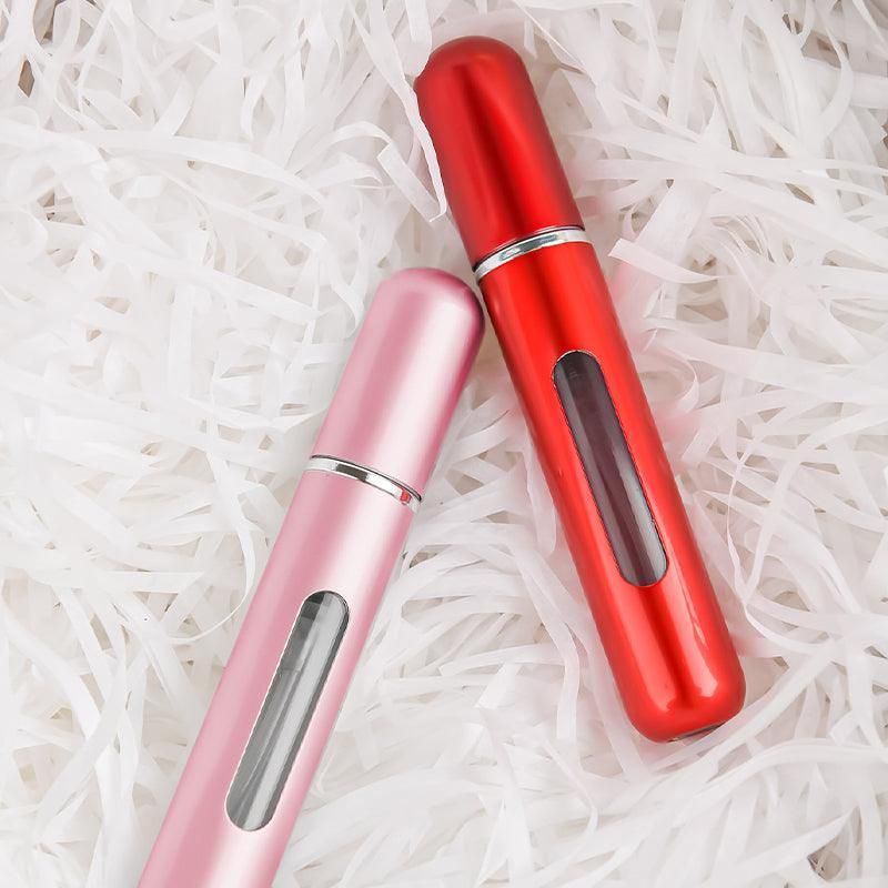 Portable Perfume Atomizer Spray Bottle 8ml Refillable Scent Pump for Travel Use - Coffee