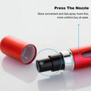 Portable Perfume Atomizer Spray Bottle 8ml Refillable Scent Pump for Travel Use - Gold