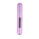 Portable Perfume Atomizer Spray Bottle 8ml Refillable Scent Pump for Travel Use - Purple