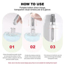 Portable Perfume Atomizer Spray Bottle 8ml Refillable Scent Pump for Travel Use - Purple