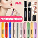 Portable Perfume Atomizer Spray Bottle 8ml Refillable Scent Pump for Travel Use - Silver