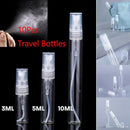 10Pcs Glass Perfume Bottles - 3/5/10ml with Atomizer Pump Spray - 3ML 10PCS