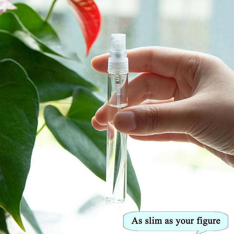 10Pcs Glass Perfume Bottles - 3/5/10ml with Atomizer Pump Spray - 3ML 10PCS