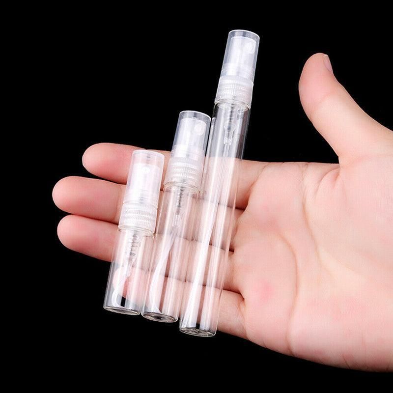 10Pcs Glass Perfume Bottles - 3/5/10ml with Atomizer Pump Spray - 3ML 10PCS