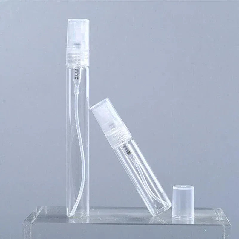 10Pcs Glass Perfume Bottles - 3/5/10ml with Atomizer Pump Spray - 3ML 10PCS
