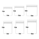100pcs PVC Self-Sealing Jewelry Bags Anti-Oxidation Storage Dustproof Bags - 11*11cm