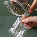 100pcs PVC Self-Sealing Jewelry Bags Anti-Oxidation Storage Dustproof Bags - 11*11cm