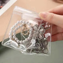 100pcs PVC Self-Sealing Jewelry Bags Anti-Oxidation Storage Dustproof Bags - 11*11cm