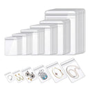 100pcs PVC Self-Sealing Jewelry Bags Anti-Oxidation Storage Dustproof Bags - 11*11cm