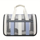 Pet Carrier Bag Portable Travel Cat Tote Bag Soft Breathable Cat Bag for Outdoor - Blue