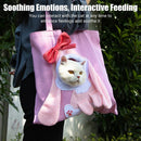 Portable One Shoulder Cat Dog Canvas Bag Breathable Pet Carrier for Travel - Blue