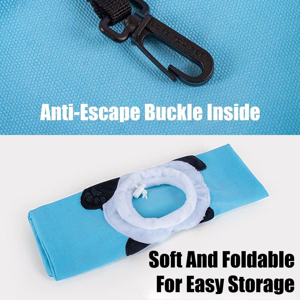 Portable One Shoulder Cat Dog Canvas Bag Breathable Pet Carrier for Travel - Blue