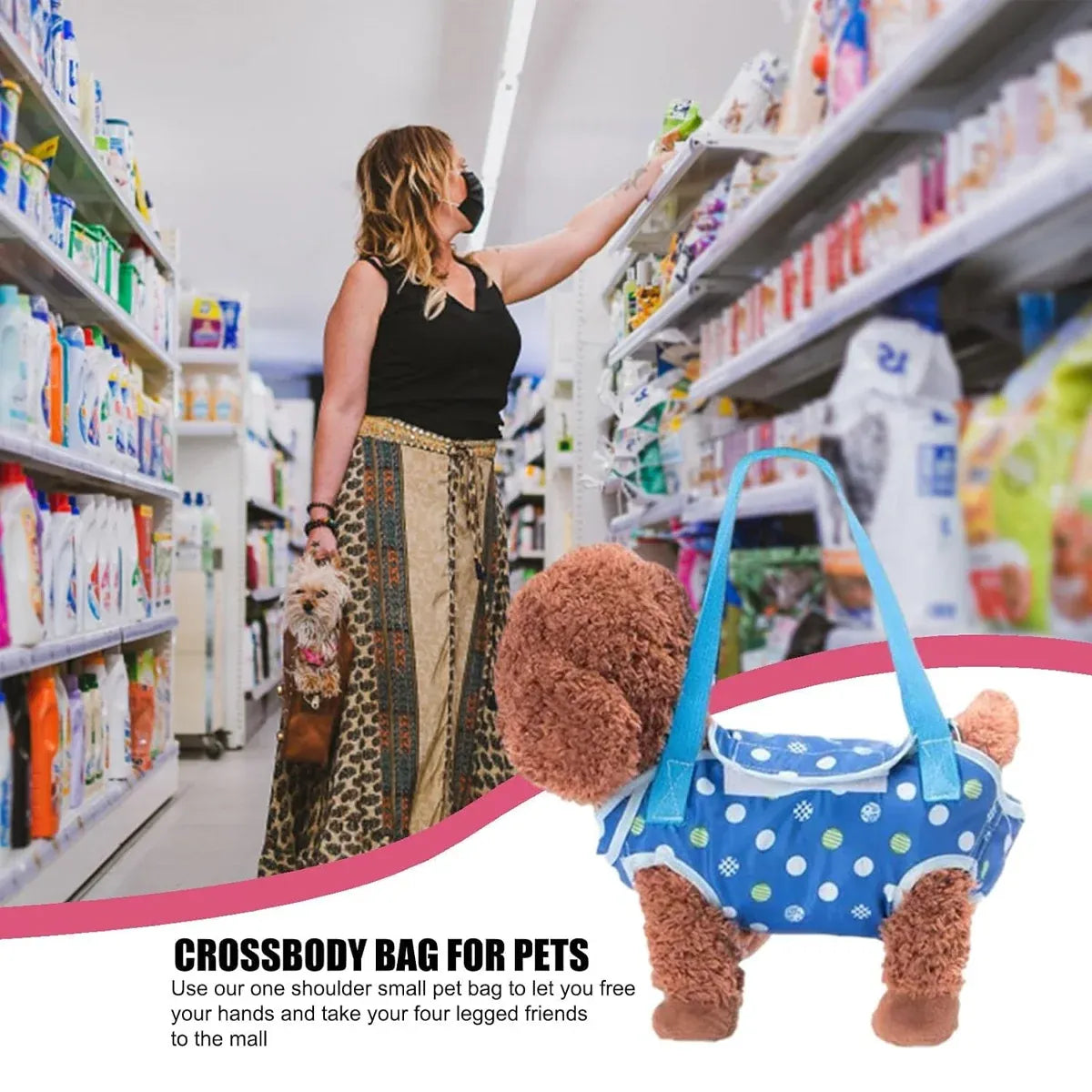 Pet Portable Travel Backpack Dog Four-Legged Carrier Crossbody Bag Durable - XL