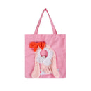 Portable One Shoulder Cat Dog Canvas Bag Breathable Pet Carrier for Travel - Pink