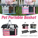 Pet Outdoor Carrying Baskets Portable Cat Dog Travel Bags Pet Carrier Breathable - Red