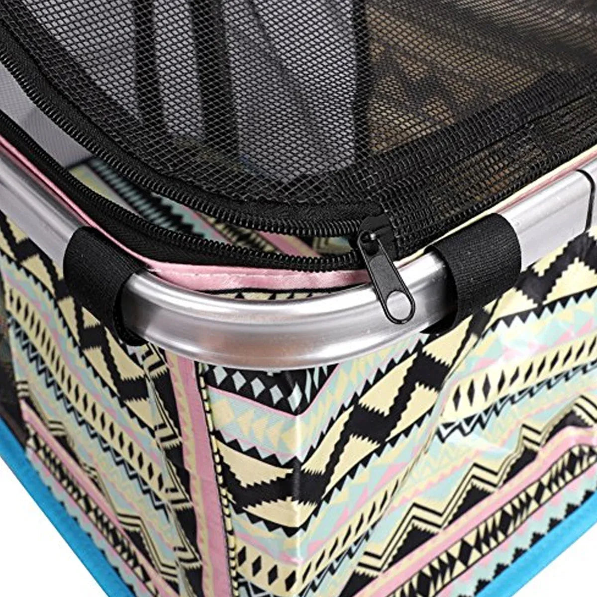 Pet Outdoor Carrying Baskets Portable Cat Dog Travel Bags Pet Carrier Breathable - Red