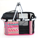 Pet Outdoor Carrying Baskets Portable Cat Dog Travel Bags Pet Carrier Breathable - Red