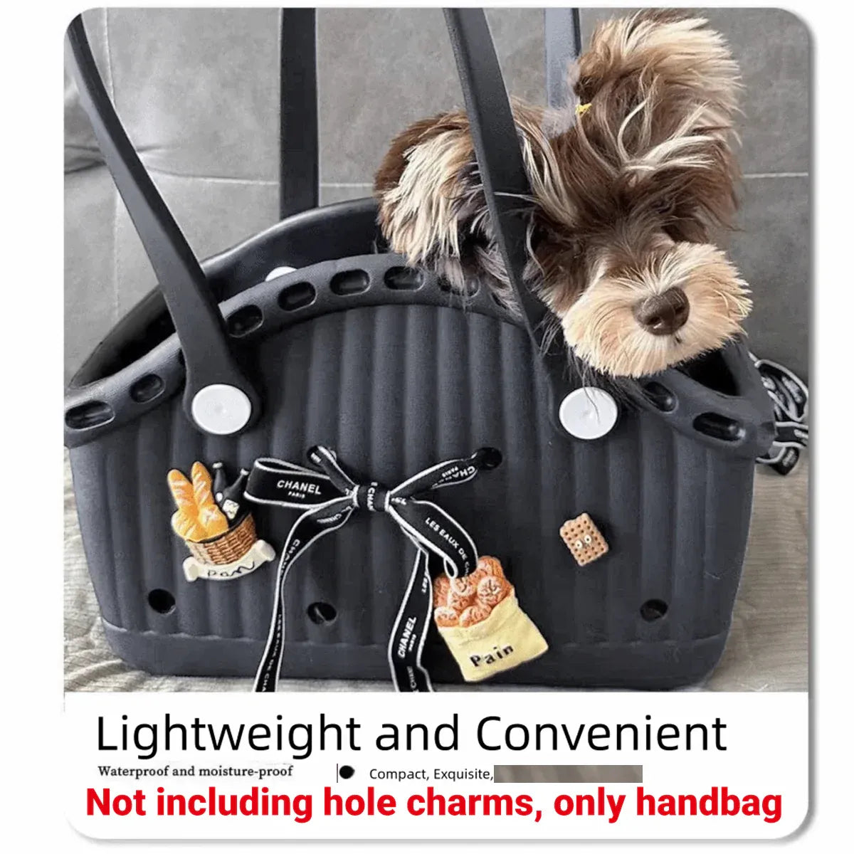 Pet Basket Outdoor Portable Large Capacity Standard Pets Durable Breathable - Red