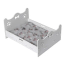 Wooden Cat Bed White Wooden Cat Bed Pet Cat and Dog Bed Comfortable Durable