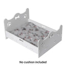 Wooden Cat Bed White Wooden Cat Bed Pet Cat and Dog Bed Comfortable Durable