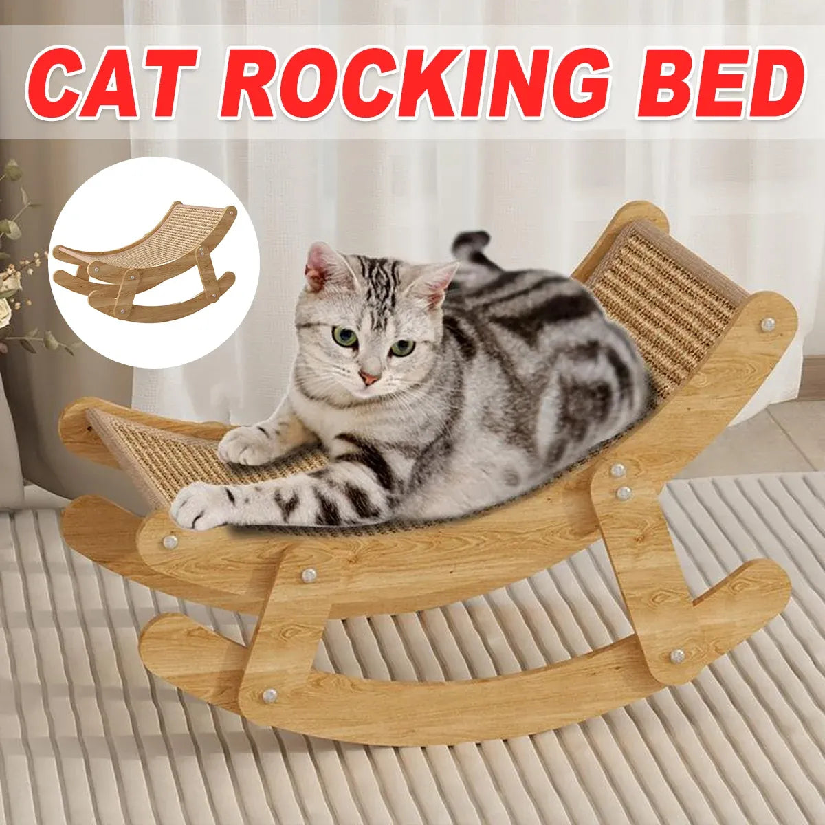 Cat Scratcher Cat Bed Lounge Chair Cradle Cat Chair Cardboard For Kittens