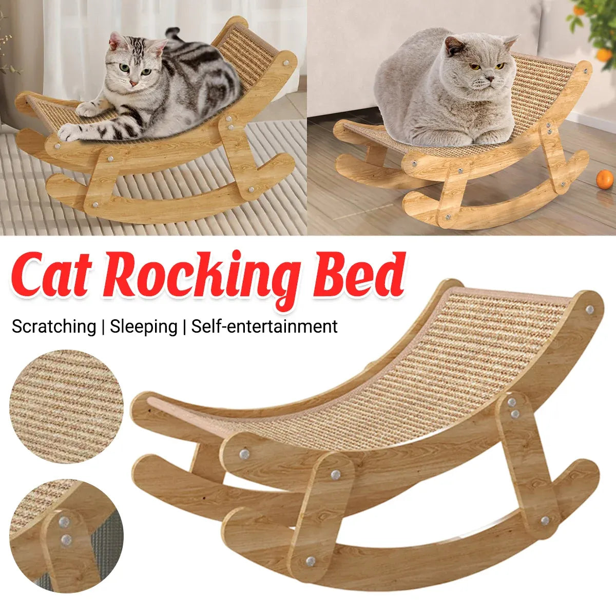 Cat Scratcher Cat Bed Lounge Chair Cradle Cat Chair Cardboard For Kittens