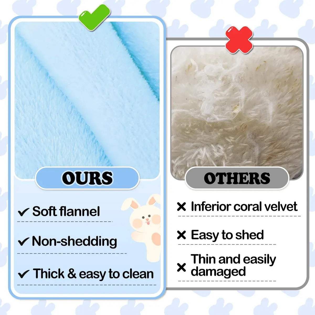 Small Animal Bed Cushion Plush Sleeping Mat for Pet Carrier Cage Nest Hamster - Pink