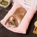 Small Animal Bed Cushion Plush Sleeping Mat for Pet Carrier Cage Nest Hamster - Pink