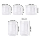 Wide Mouth Plastic Food Bottles 50pcs Transparent Sealed Storage Tanks Container - 8.5cm x 20cm
