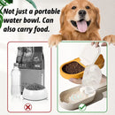 Pet Travel Water Food Cup for Dog Walking Leakproof Portable Lightweight Outdoor - Orange