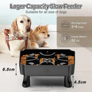 Pet Slow Feeder Bowl Removable Large Capacity Dog Cat Feeding Bowl Anti Slip