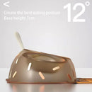 Detachable Ice Cream Shaped Bowls Pet Set Feeding Mat Spoon Cats Small Dogs - Brown