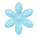 Multi Cat Feeding Bowl Petal Design Kitten Milk Bowl Puppy Dog Food Water Dish - Blue