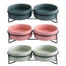 Ceramic Pet Bowl Cat Food Bowl Dog Bowl Drinking Bowl Pet Water Food Dish - Green
