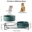 Ceramic Pet Bowl Cat Food Bowl Dog Bowl Drinking Bowl Pet Water Food Dish - Green