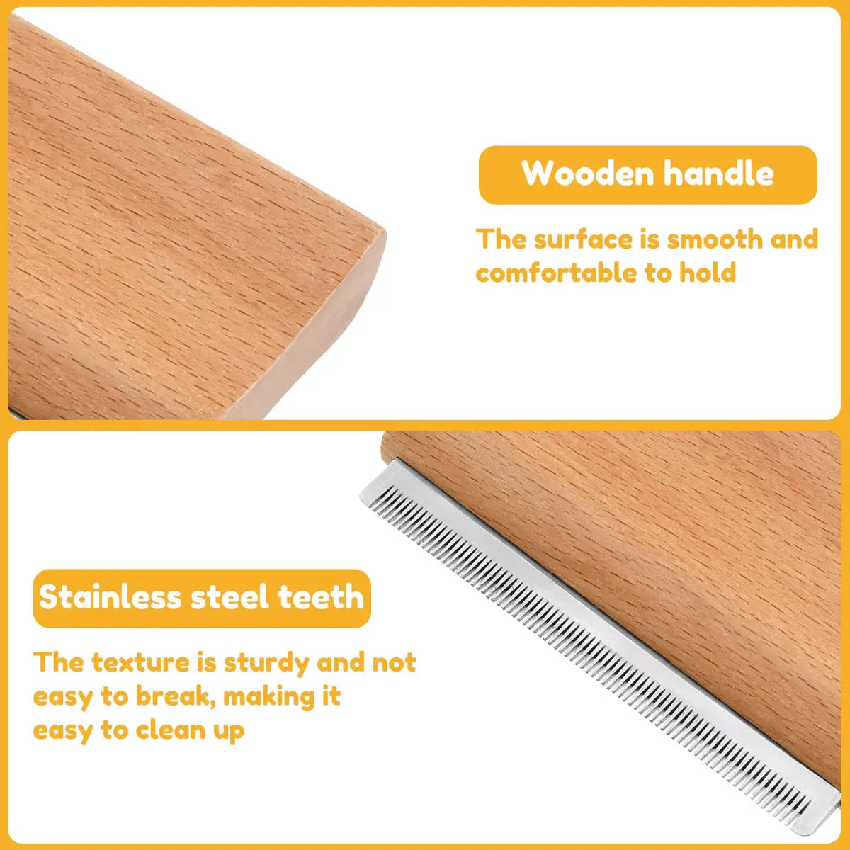Pet Hair Brush for Dogs Cats Grooming Tool Shedding Brush Long Short Hair Use