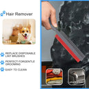 Pet Hair Removal Brush Multi-functional Cleaning Brush For Dog Cat Dust Removal - Red