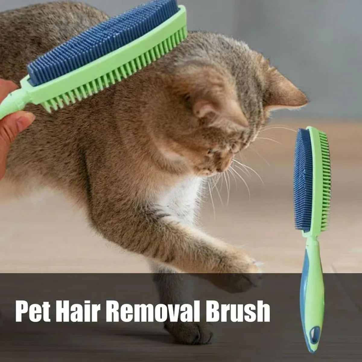 Pet Hair Removal Brush Multi-functional Cleaning Brush For Dog Cat Dust Removal - Red