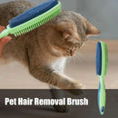Pet Hair Removal Brush Multi-functional Cleaning Brush For Dog Cat Dust Removal - Red