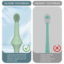 2PCS Pet Toothbrush Double for Dogs Cats Puppies Oral Hygiene Teeth Cleaning - Yellow