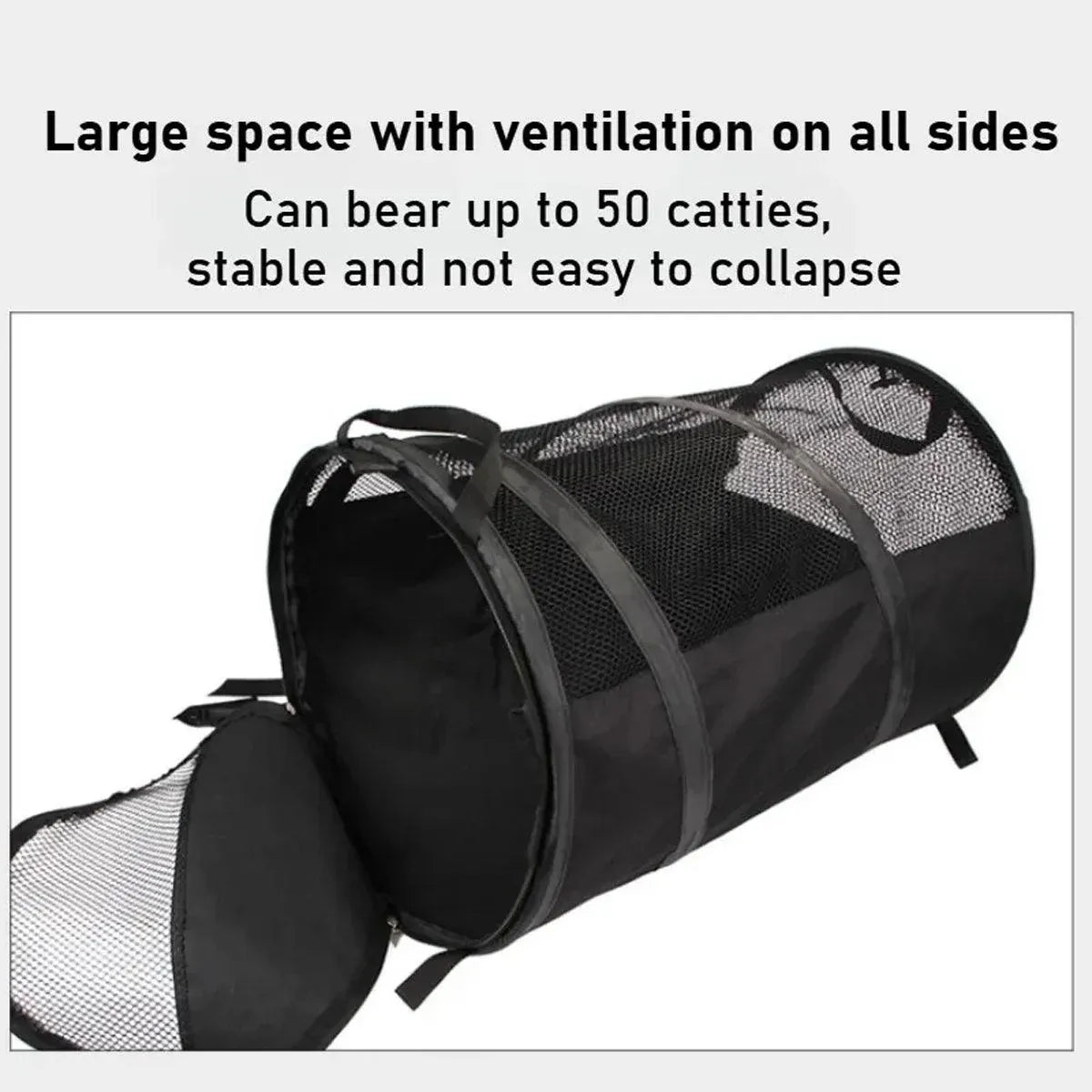 Foldable Pet Car Carrier Bag Breathable Travel Tent Portable Kennel for Transport - Grey