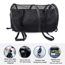 Foldable Pet Car Carrier Bag Breathable Travel Tent Portable Kennel for Transport - Grey