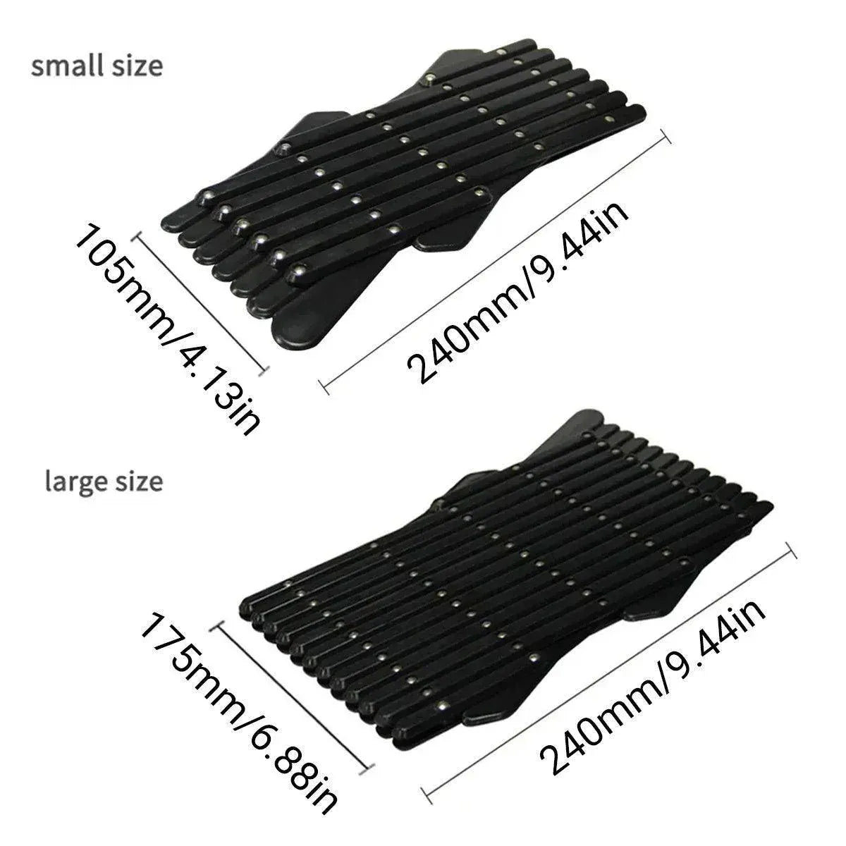 2pcs Retractable Car Window Guardrail for Dogs Cats Pet Barrier Fence - 24cmx17.5cm