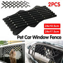 2pcs Retractable Car Window Guardrail for Dogs Cats Pet Barrier Fence - 24cmx17.5cm