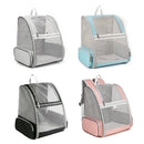 Large Foldable Breathable Portable Cat Dog Bag Outdoor Shoulder Pet Backpack - Blue